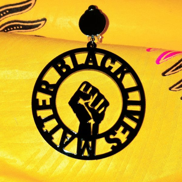 Black Lives Matter Clip on Earrings