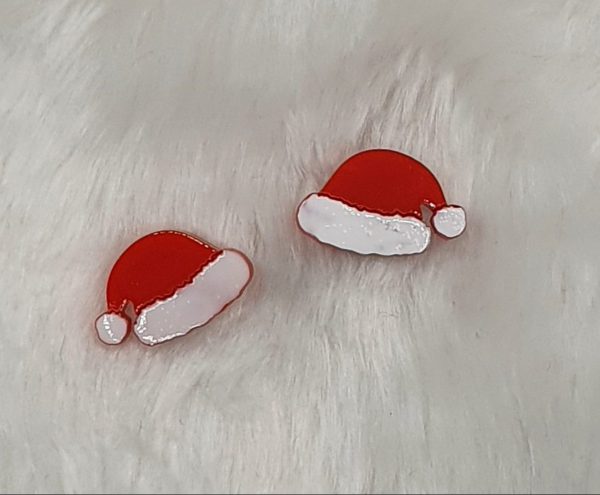 Santa Hat Studs (small)