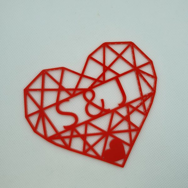 Personalised Heart Wall Art - Image 2