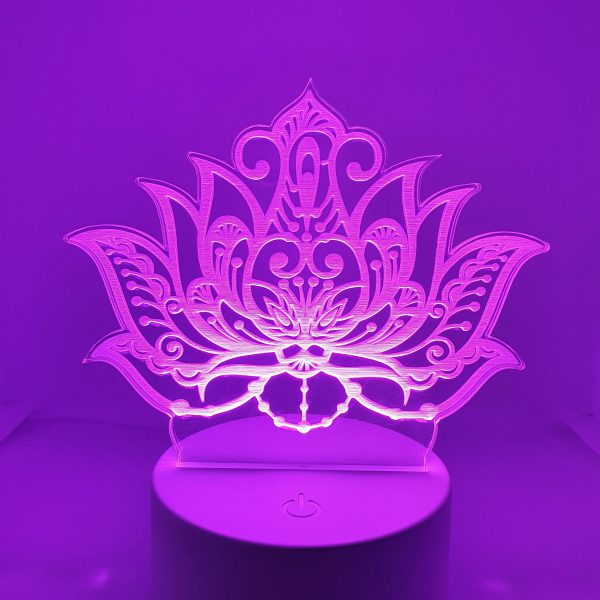 3D LED Lotus Lamp set - Image 8