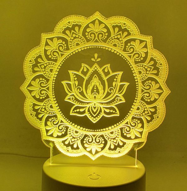 3D LED Lotus Lamp set - Image 6