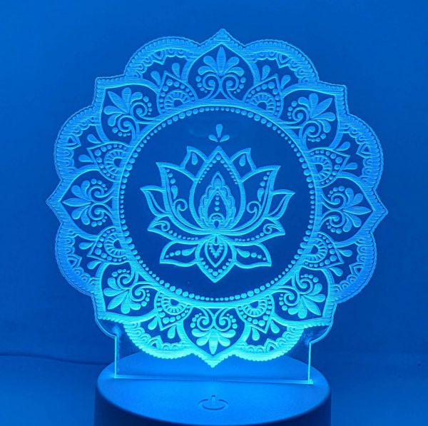 3D LED Lotus Lamp set - Image 5