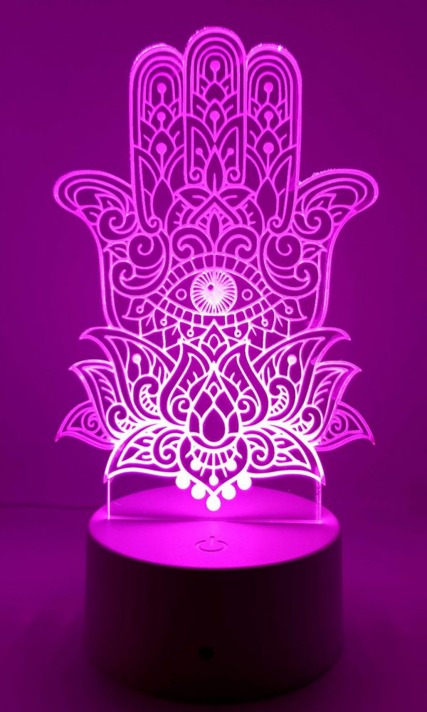 3D LED Lotus Lamp set